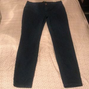 Blue skinny jeans